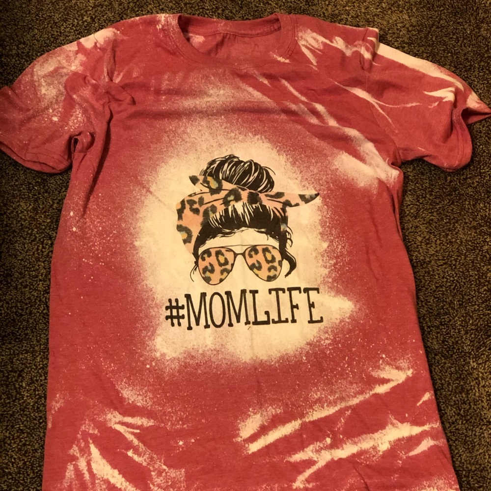 Momlife Distressed Tee